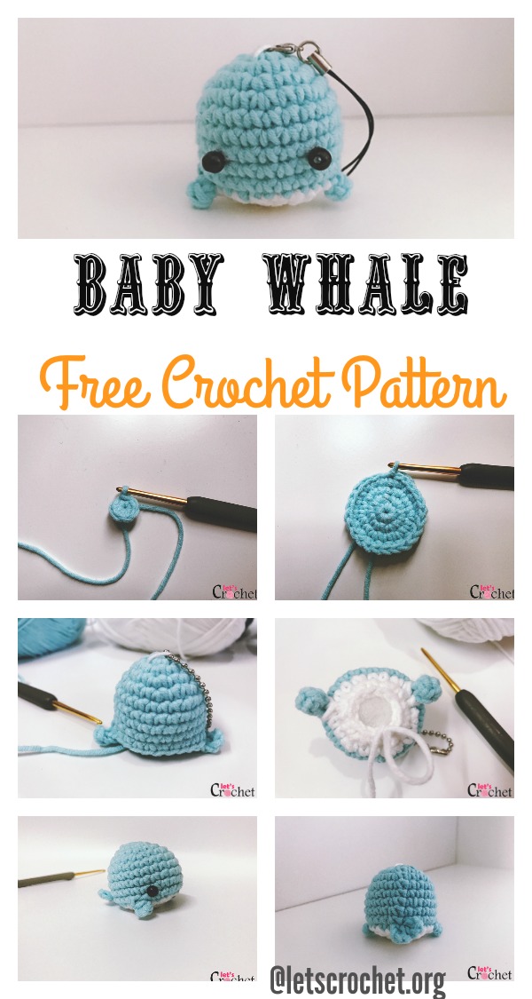 Free beluga whale crochet pattern