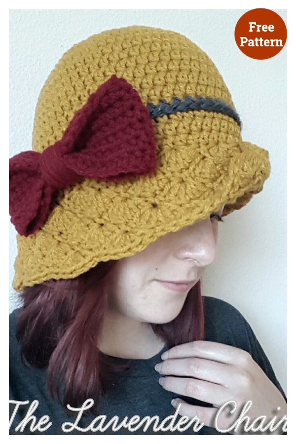 Simple Shells Cloche Hat Free Crochet Pattern