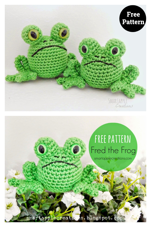 Fred the Frog Free Crochet Pattern