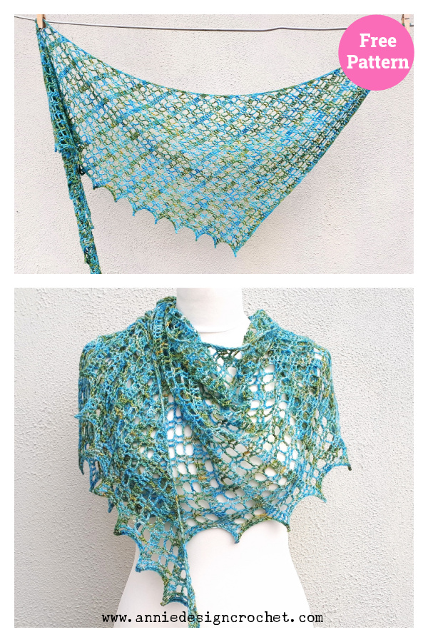 Flora Shawl Free Crochet Pattern