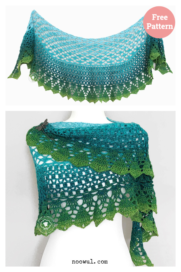 Marina Shawl Free Crochet Pattern