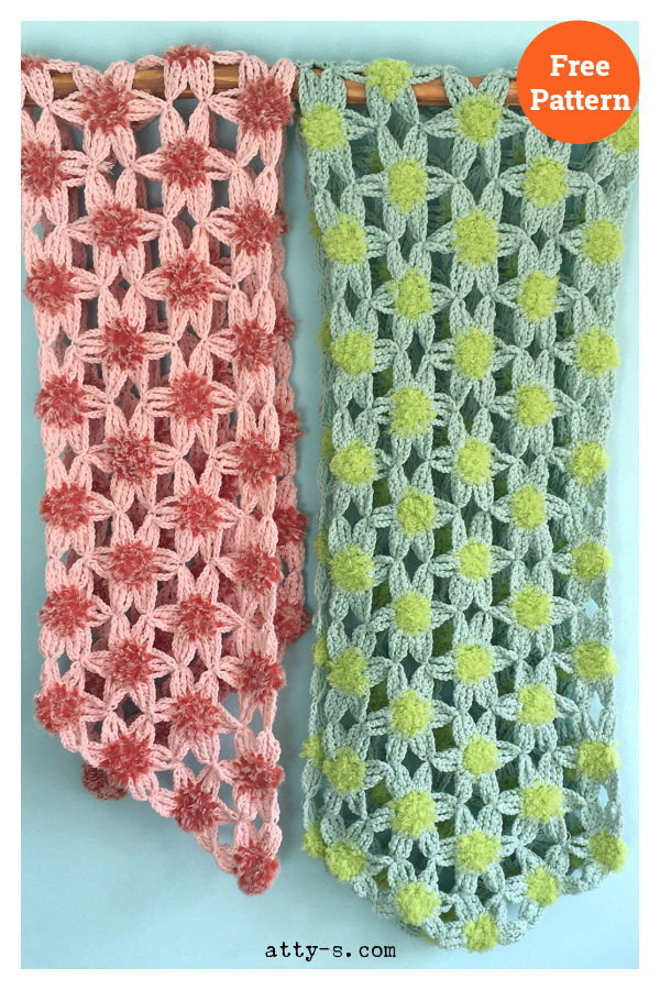 Furry Flower Shawl crochet Free pattern
