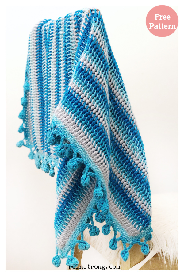 Snowball Baby Blanket Crochet Free Pattern