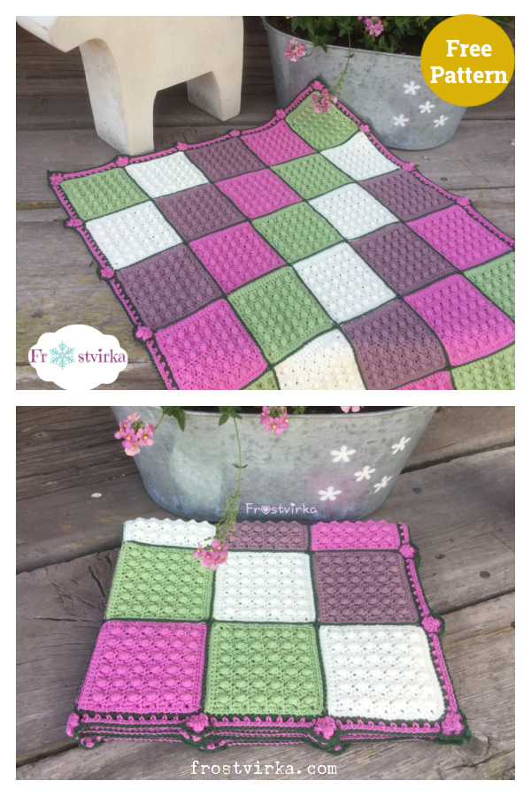 A Scent Of Lilacs Blanket Free Crochet Pattern
