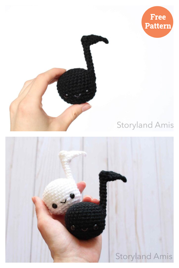 Music Note Amigurumi Free Crochet Pattern