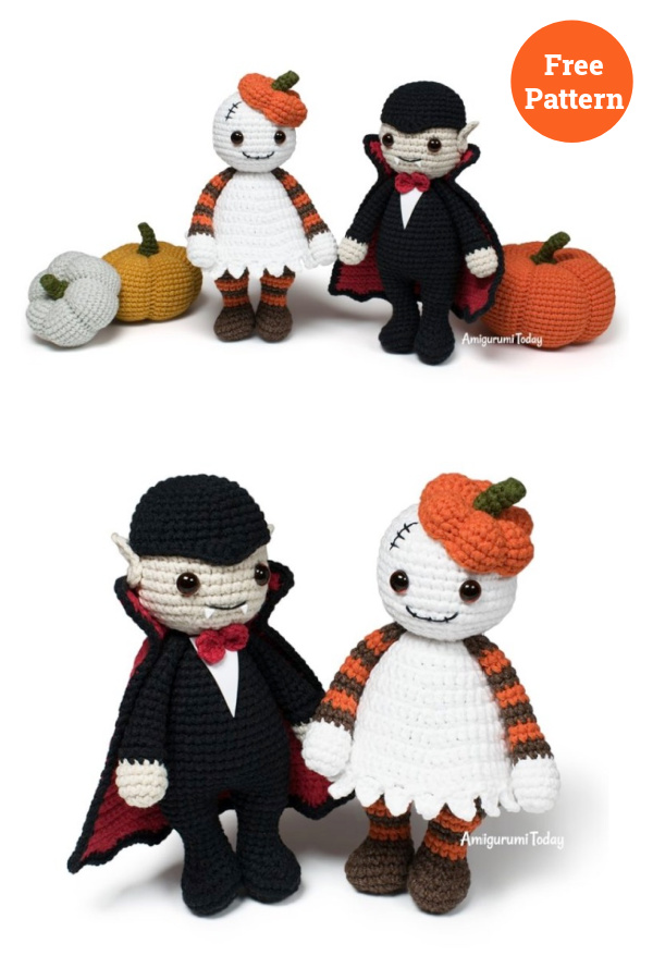 Halloween Cuddle Me Ghost Free Crochet Pattern