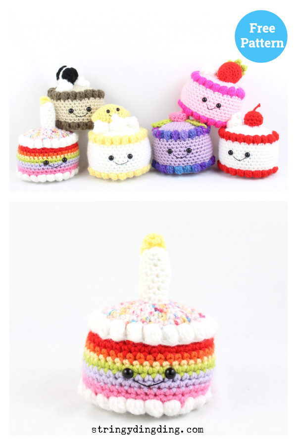 Cake Amigurumi Free Crochet Pattern