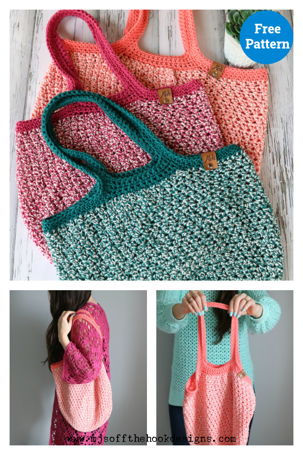 Dishie-Lous Market Bag Crochet Free Pattern