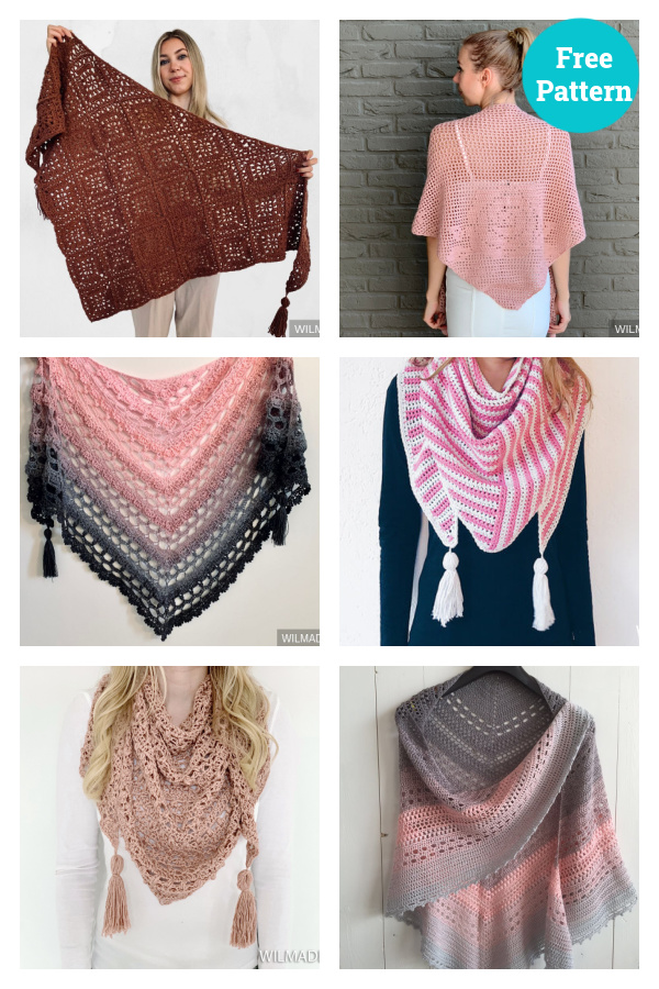 20+ Shawl Free Crochet Patterns