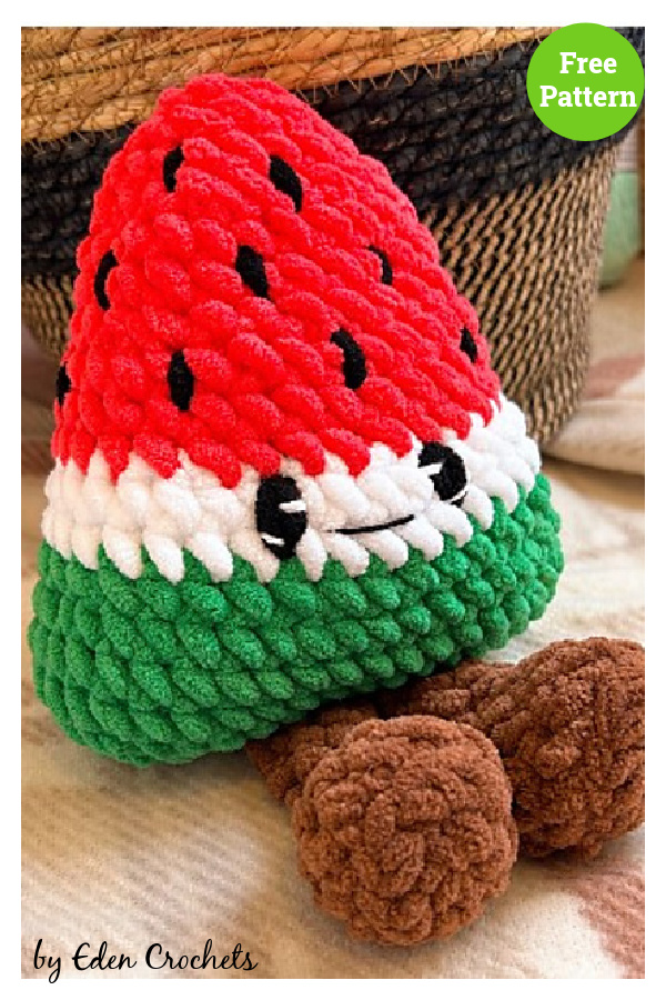 Walter the Watermelon Free Crochet Pattern