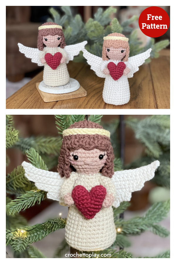 Christmas Angel Ornament Free Crochet Pattern