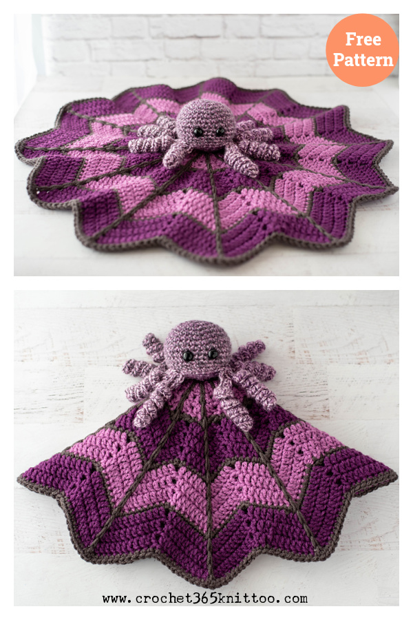 Spider on a Web Lovey Free Crochet Pattern