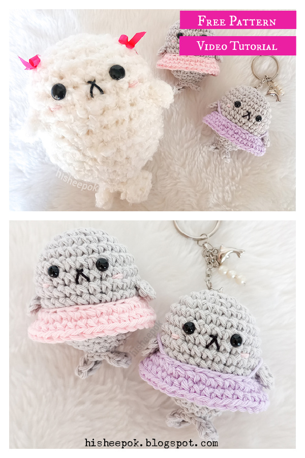 Baby Seal Amigurumi Free Crochet Pattern and Video Tutorial