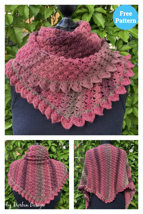 Dragon Scale Shawl Free Crochet Pattern