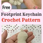 Mini Amigurumi Footprint Keychain Free Crochet Pattern p