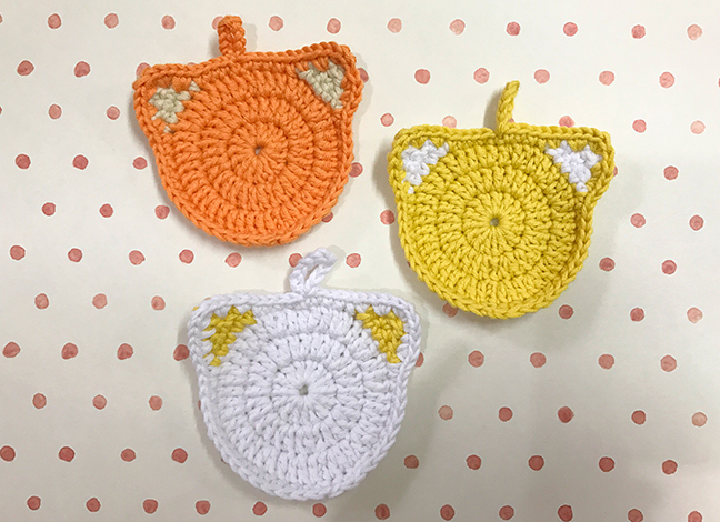 Cute Colorful Cat Garland Crochet Free Pattern