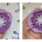 Crochet Hearts Doily Flower Coasters Free Pattern