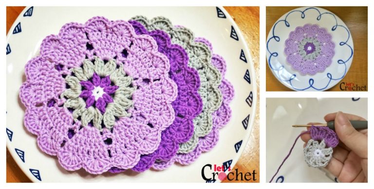 Heart Coaster Free Crochet Pattern