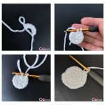 Crochet Paw Print Keychain Free Pattern- Pad