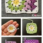 Mitered Granny Square Afghan Free Crochet Pattern