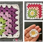 Mitered Granny Square Afghan Free Crochet Pattern