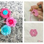 Quick and Easy 6 Petal Flower Free Crochet Pattern