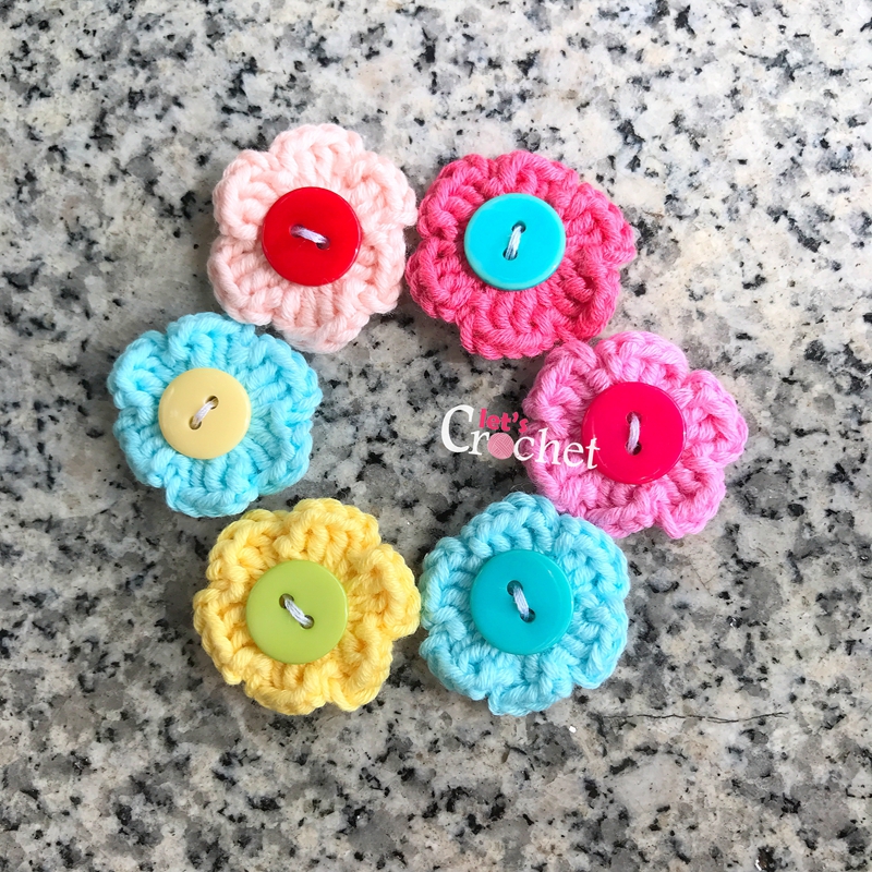 Quick and Easy 6 Petal Flower Free Crochet Pattern