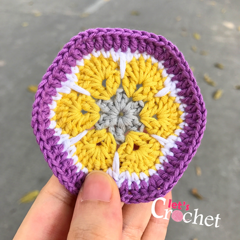 African Flower Free Crochet Pattern