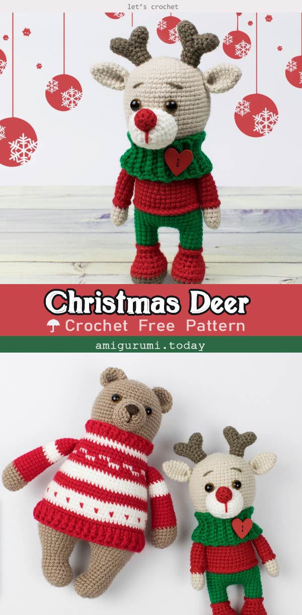 Adorable Mini Reindeer Amigurumi Free Crochet Pattern