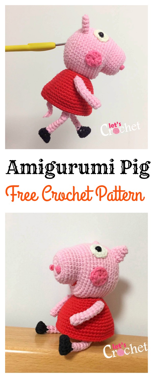 Amigurumi Peppa Pig Free Crochet Pattern