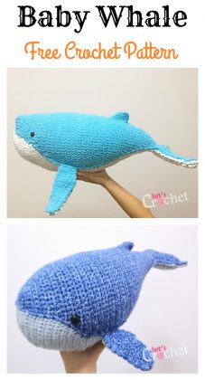 Baby Humpback Whale Free Crochet Pattern