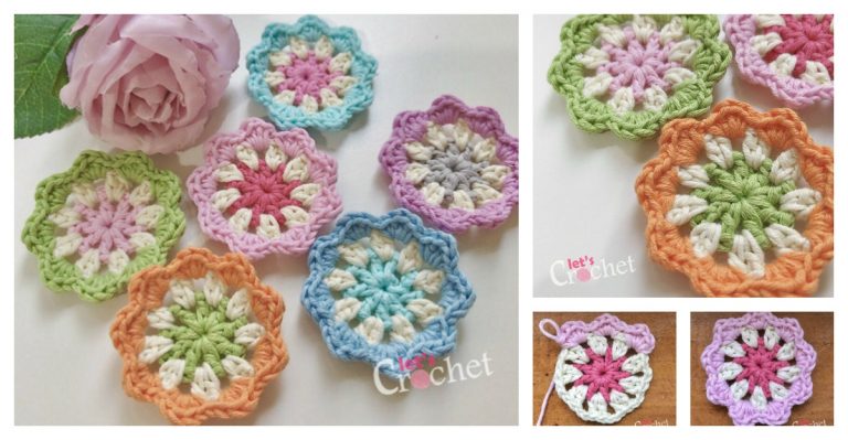 Flower Motif Free Crochet Pattern