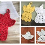 Angel Christmas Ornament Free Crochet Pattern and Video Tutorial