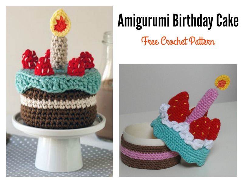 Amigurumi Birthday Cake Free Crochet Pattern