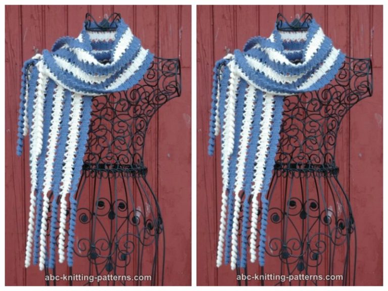 Bruges Lace Scarf with Corkscrew Fringe Free Crochet Pattern
