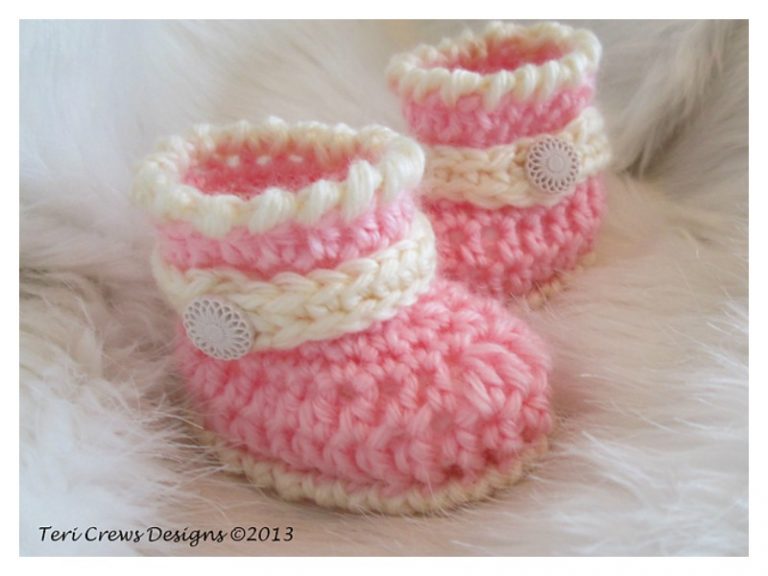 Cute Baby Boots Free Crochet Pattern