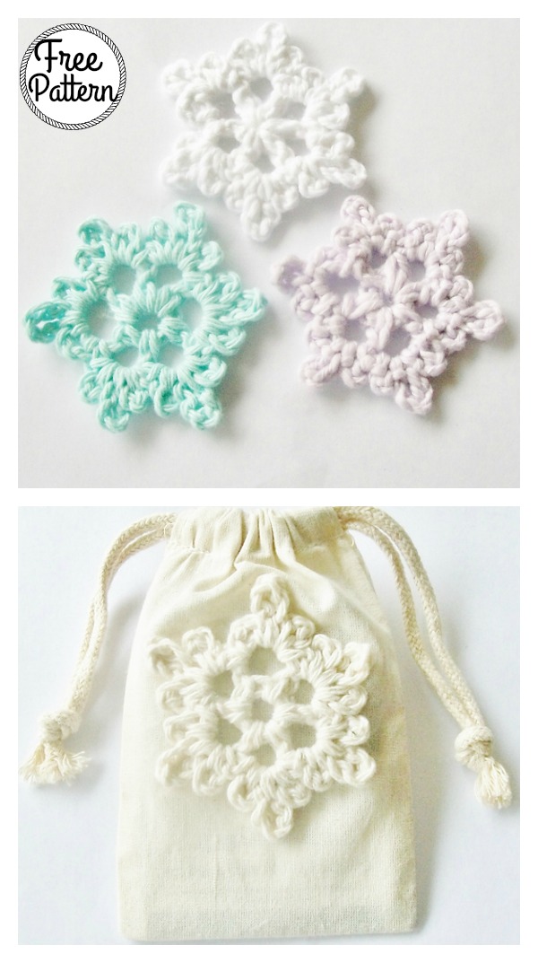Easy Crochet Snowflake Free Pattern