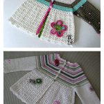 Flower Cardigan Free Crochet Pattern