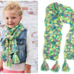 Kid’s Drop-Stitch Scarf Free Crochet Pattern