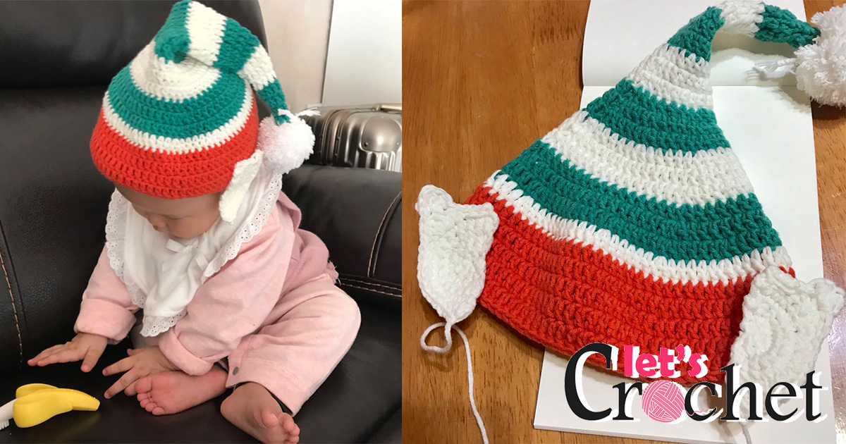 elf hat free crochet pattern