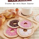 Sprinkle Donut Coaster Free Crochet Pattern