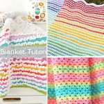 Granny Stripe Crochet Blanket Free Pattern