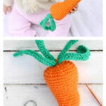 Baby Toy Carrot Rattle Crochet Free Pattern