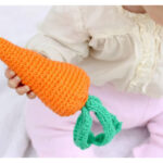 Baby Toy Carrot Rattle Crochet Free Pattern