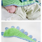 Baby’s Dino Hat with Cape Crochet Free Pattern