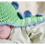 Baby’s Dino Hat with Cape Crochet Free Pattern