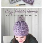 Bobble Beanie Free Crochet Pattern