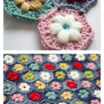 Crochet Daisy Puffagon Flower Free Pattern