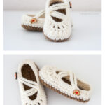 Double-Strapped Baby Mary Janes Crochet Free Pattern