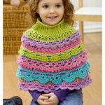 Girl’s Ruffle Capelet Free Crochet Pattern